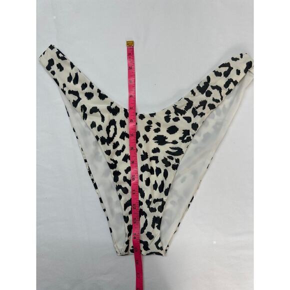AERIE SWIMWEAR Women's Black White Leopard Print Bikini Bottom XL NWT‎ - Picture 5 of 7